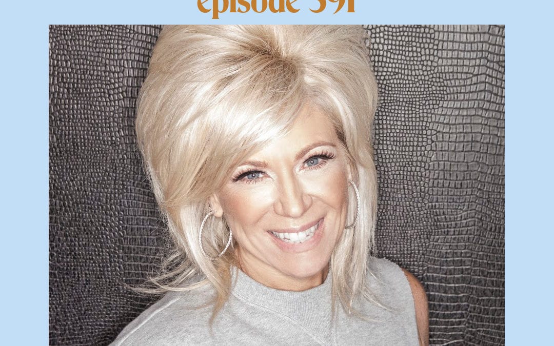Theresa Caputo [Podcast #591] Blog Graphic for Fully Healing After the Death of A Loved One with Theresa Caputo on the Feel Good Podcast with Kimberly Snyder.