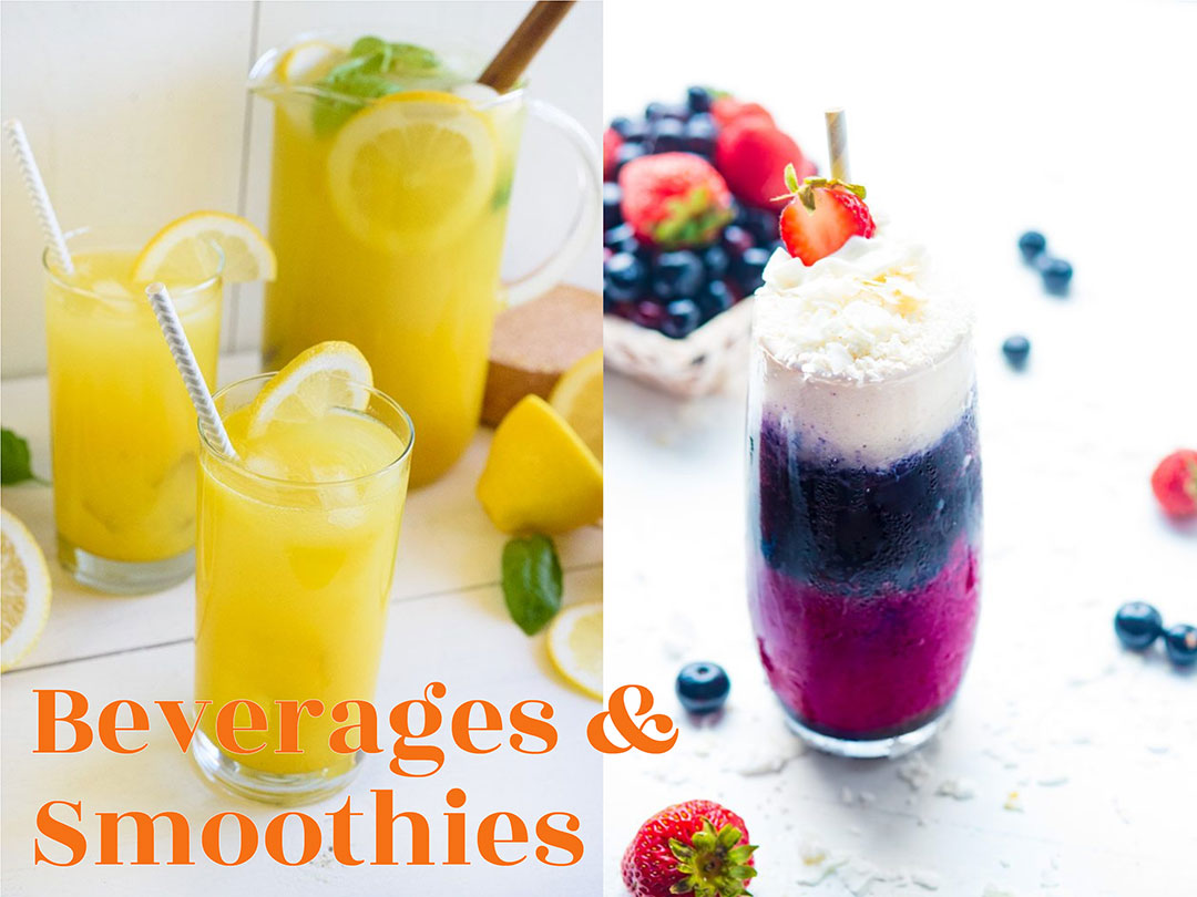 beverages and smoothies