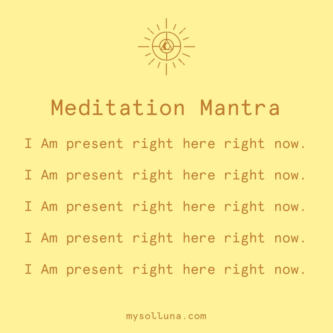 Being Truly Present Meditation Quote
