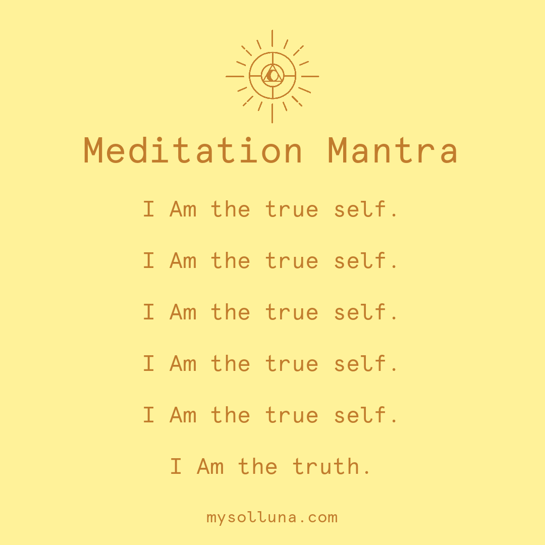 Connecting to the True Self Meditation Quote