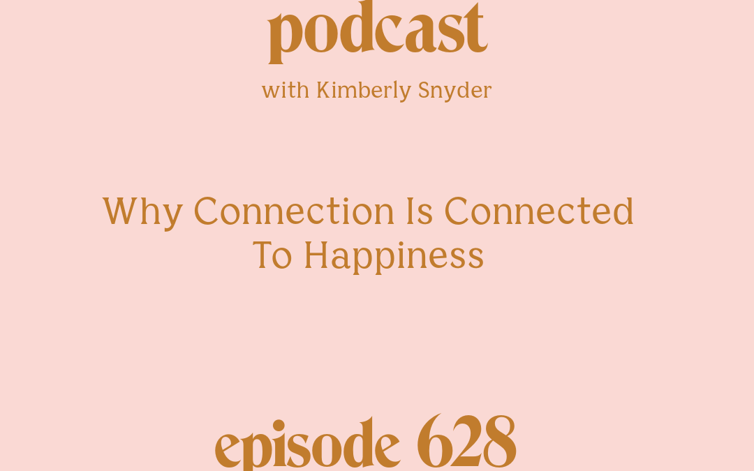 [Episode #628] Blog Graphic for Why Connection Is Connected To Happiness with Kimberly Snyder.