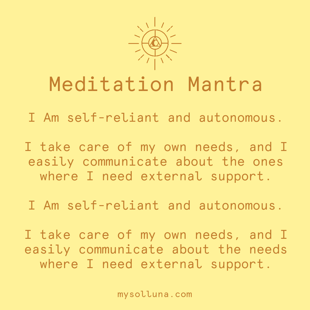 Self-Reliance Meditation Quote
