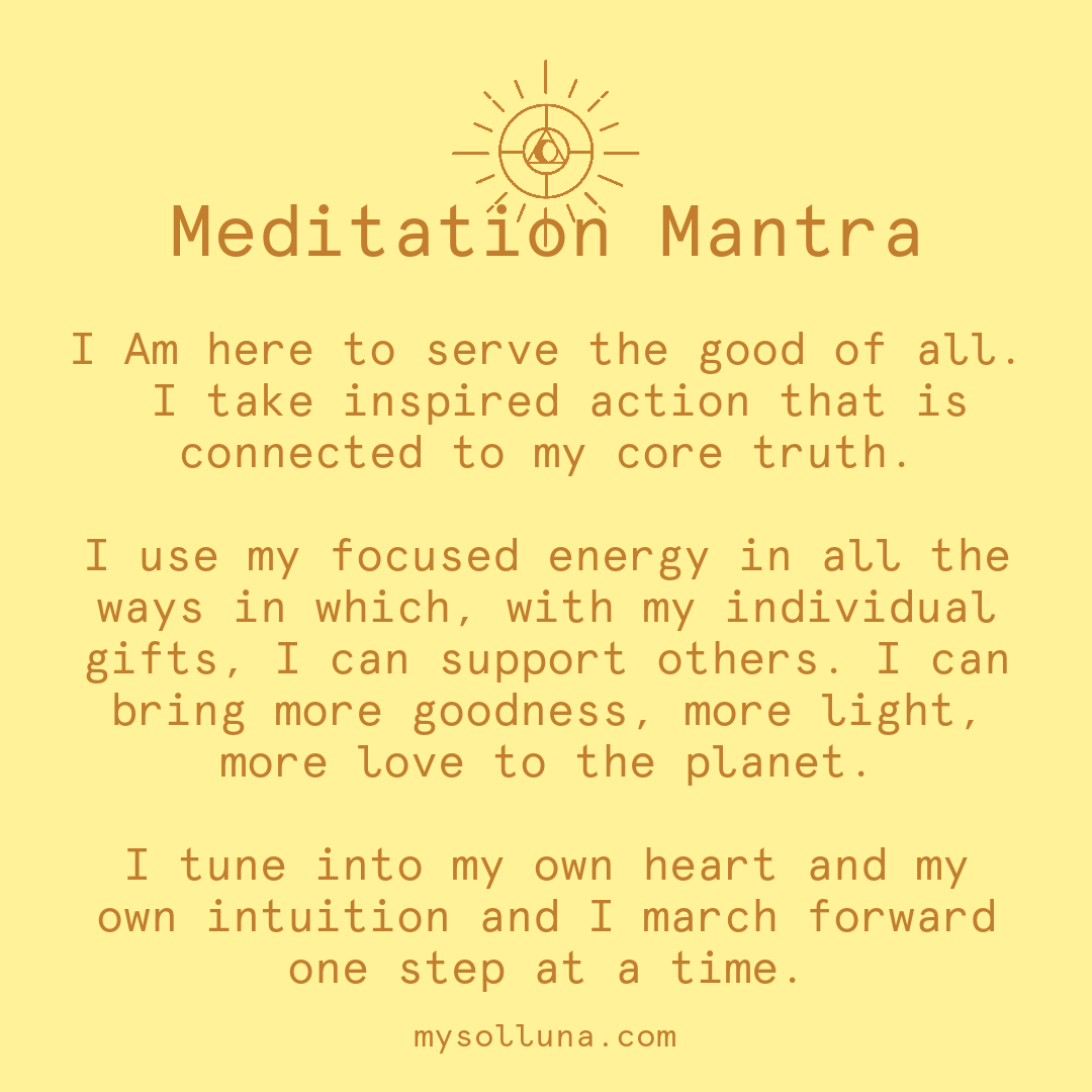 Taking Inspired Action Meditation Quote