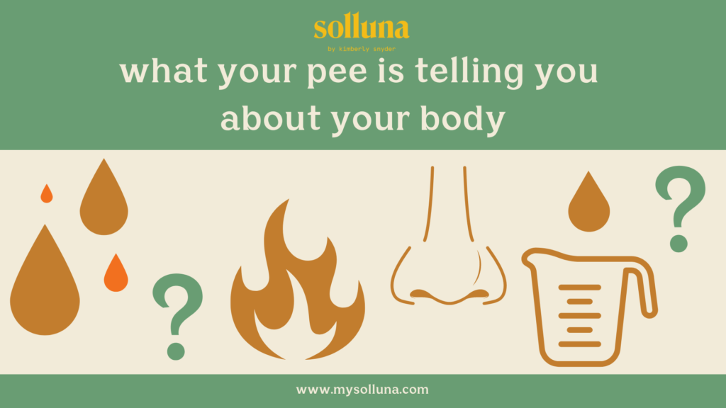 A graphic about what your pee color says about your health.