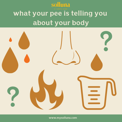 A graphic about what your pee color says about your health.