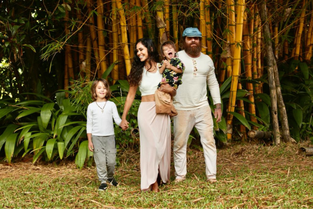 Kimberly Snyder and her family in Hawaii