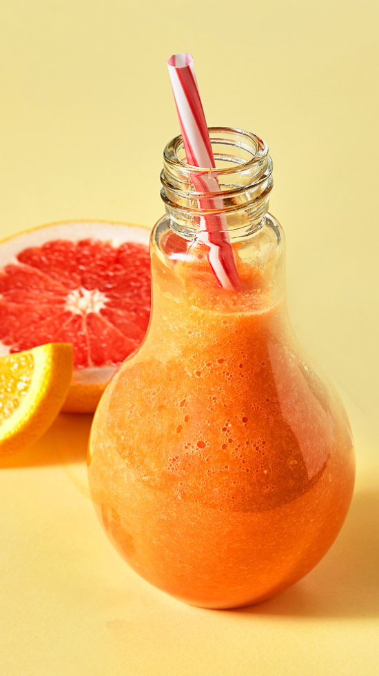 Carrot grapefruit weight loss smoothie.