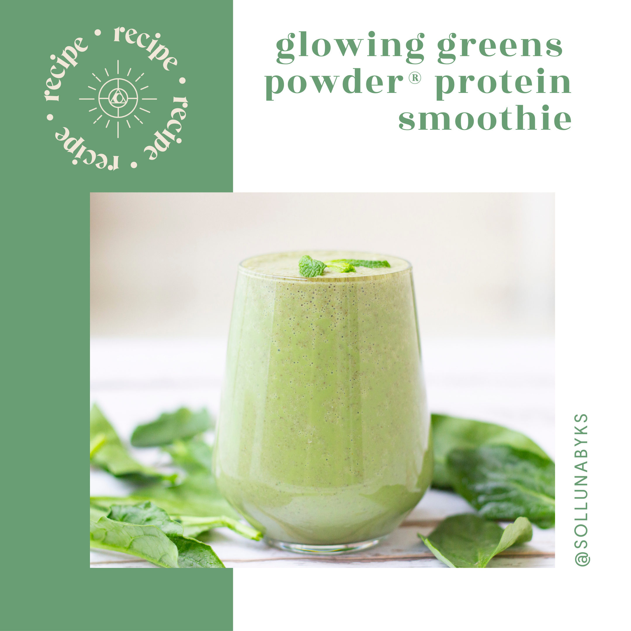 Glowing Greens Powder® Protein Smoothie