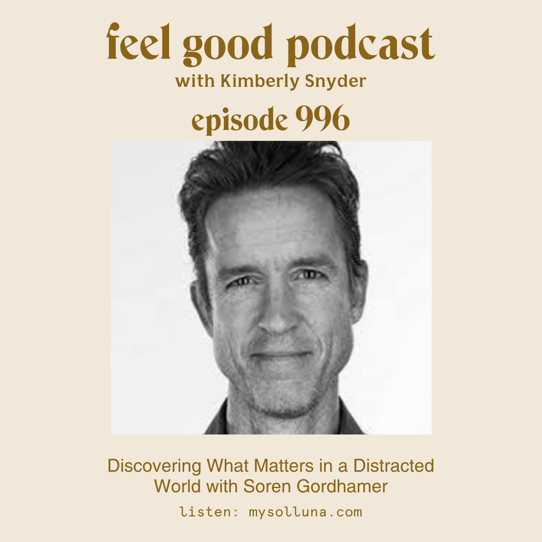 Discovering What Matters in a Distracted World with Soren Gordhamer [Episode #996]