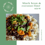 black bean & coconut-lime stew